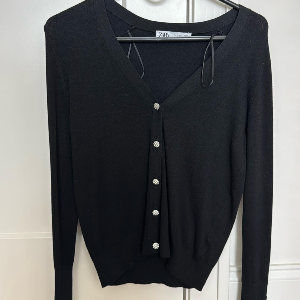Zara button down sweater
